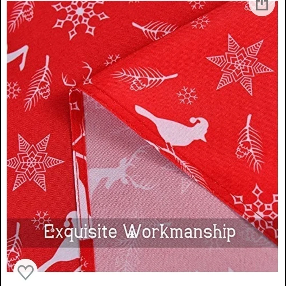tablecloth Christmas Rectangle -Waterproof Washable Polyester (60 x 84 inch) NEW